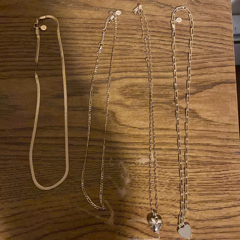 Set of 4 Ana Luisa Gold Plated Necklaces